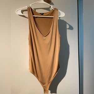 Express body contour silk v-neck bodysuit